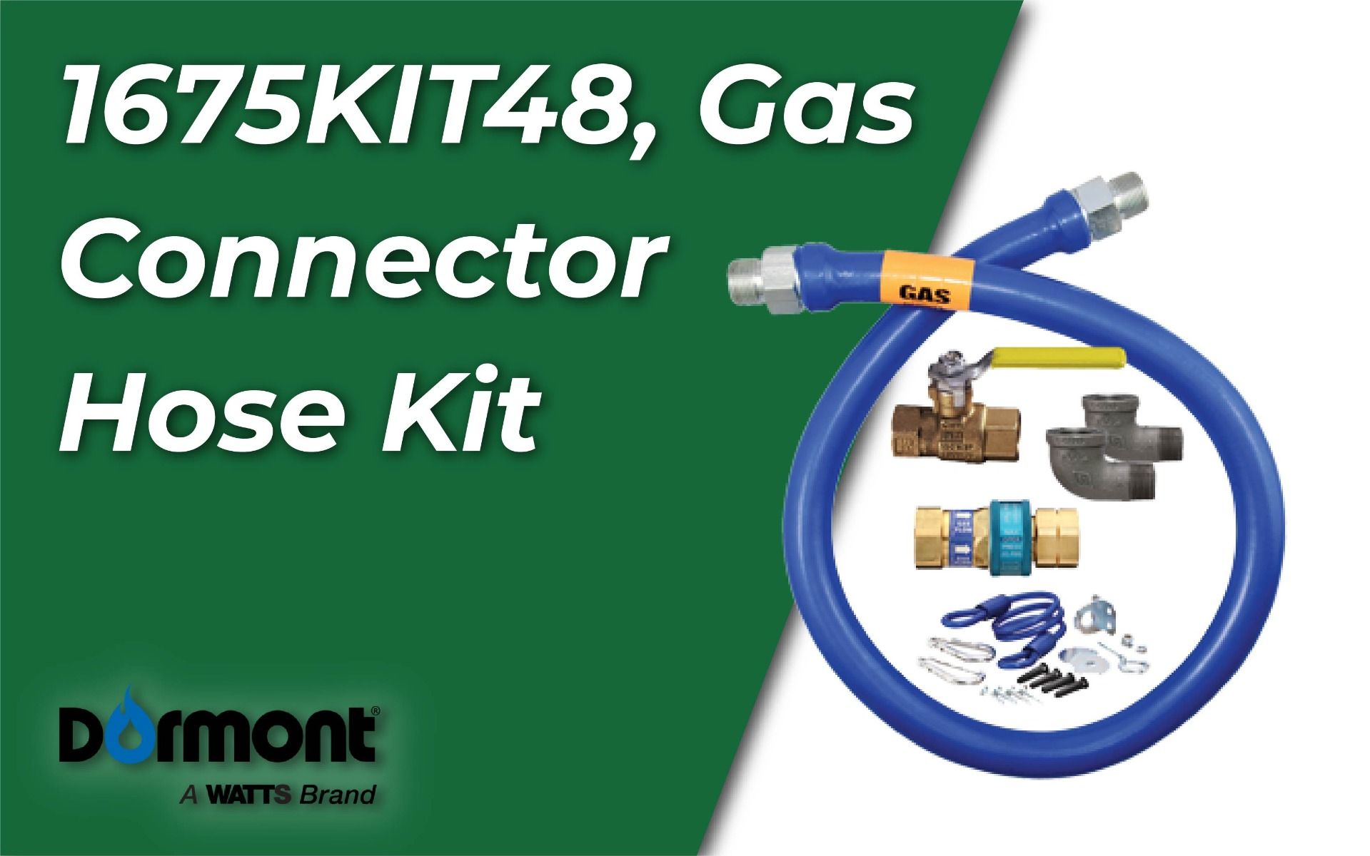 Dormont Manufacturing, 1675KIT48, Gas Connector Hose Kit