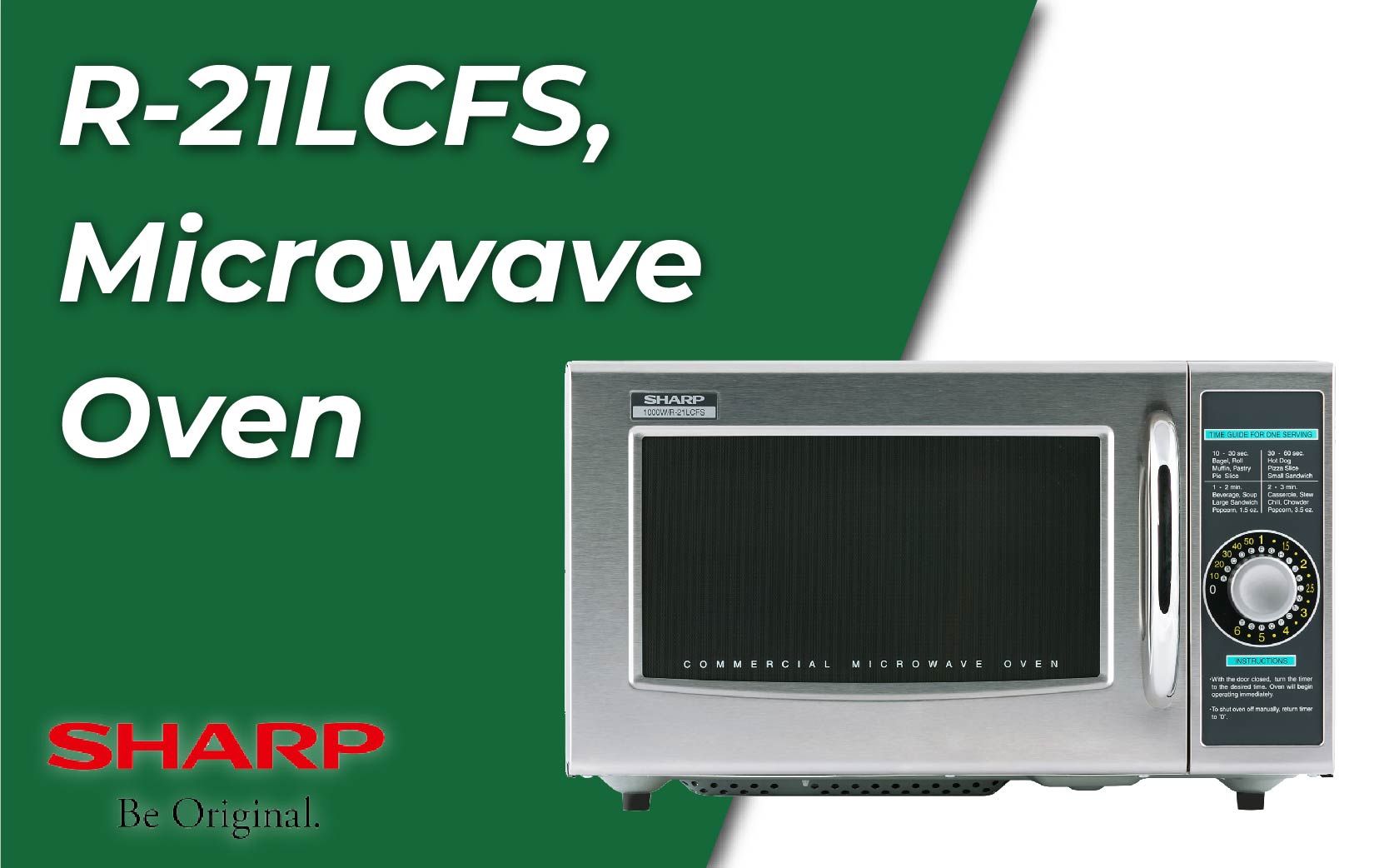 Sharp, R-21LCFS, Microwave Oven